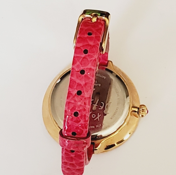 Betsey Johnson Pink Gold Tone Watch - Picture 4 of 11